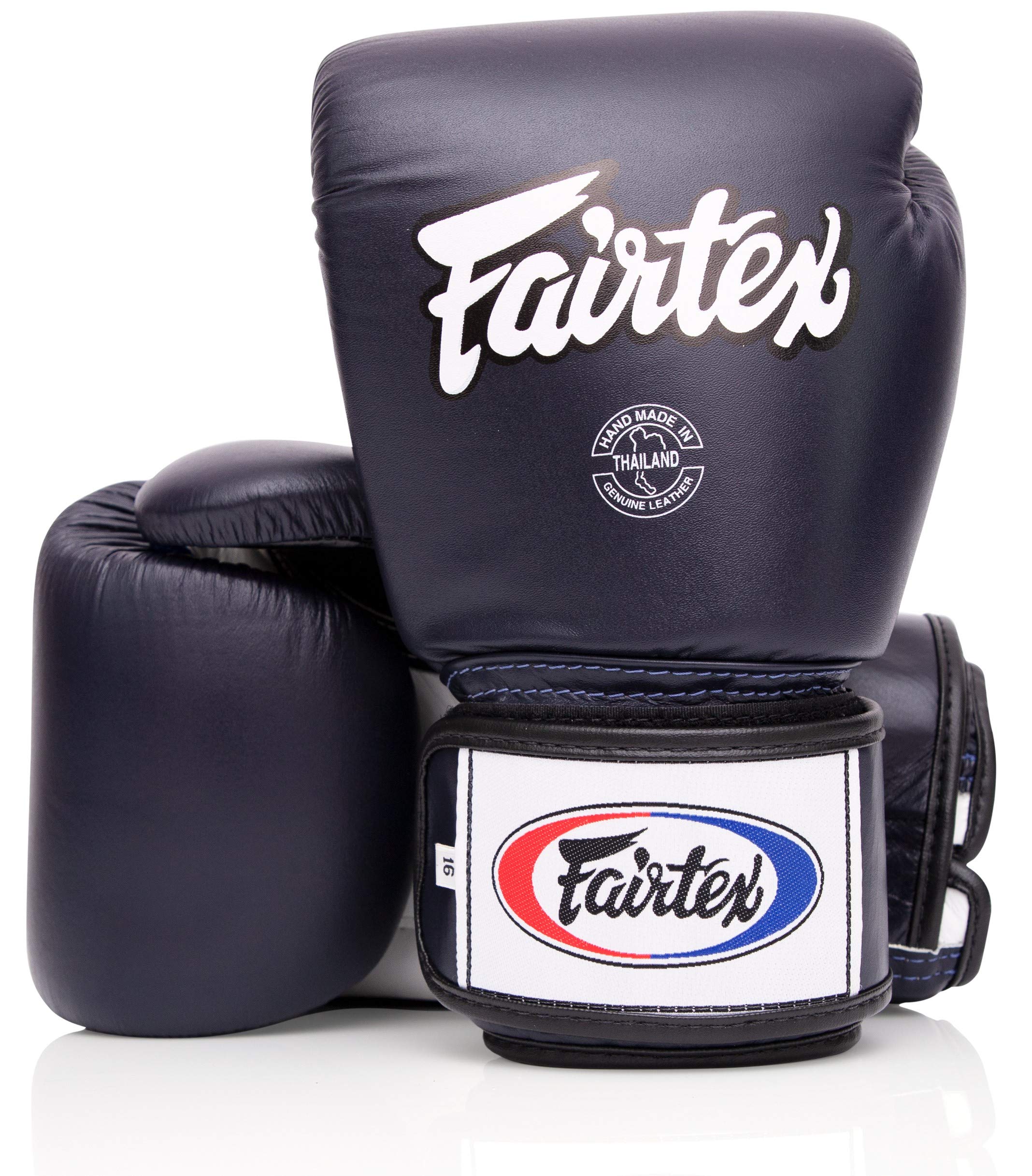 Fairtex BGV1 Blue/White/Black Muay Thai Boxing Training Sparring Gloves - Fairtex Store