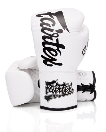 Fairtex BGLG1 White Kickboxing Glove - Fairtex Store