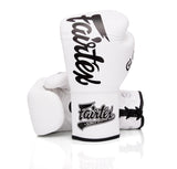 Fairtex BGLG1 White Kickboxing Glove - Fairtex Store