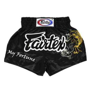 Fairtex BS0639 Fortune Black Muay Thai Boxing Short - Fairtex Store