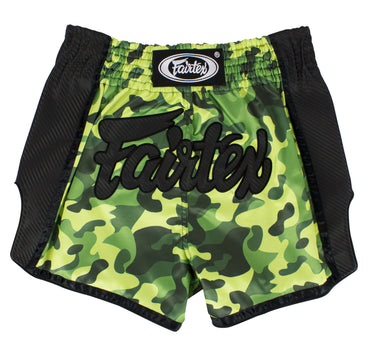 Fairtex Green Camo Slim Cut Muay Thai Boxing Short - Fairtex Store