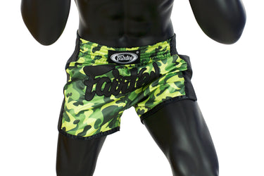 Fairtex Green Camo Slim Cut Muay Thai Boxing Short - Fairtex Store