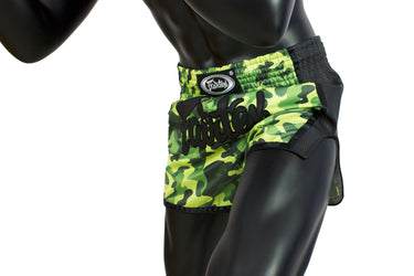 Fairtex Green Camo Slim Cut Muay Thai Boxing Short - Fairtex Store