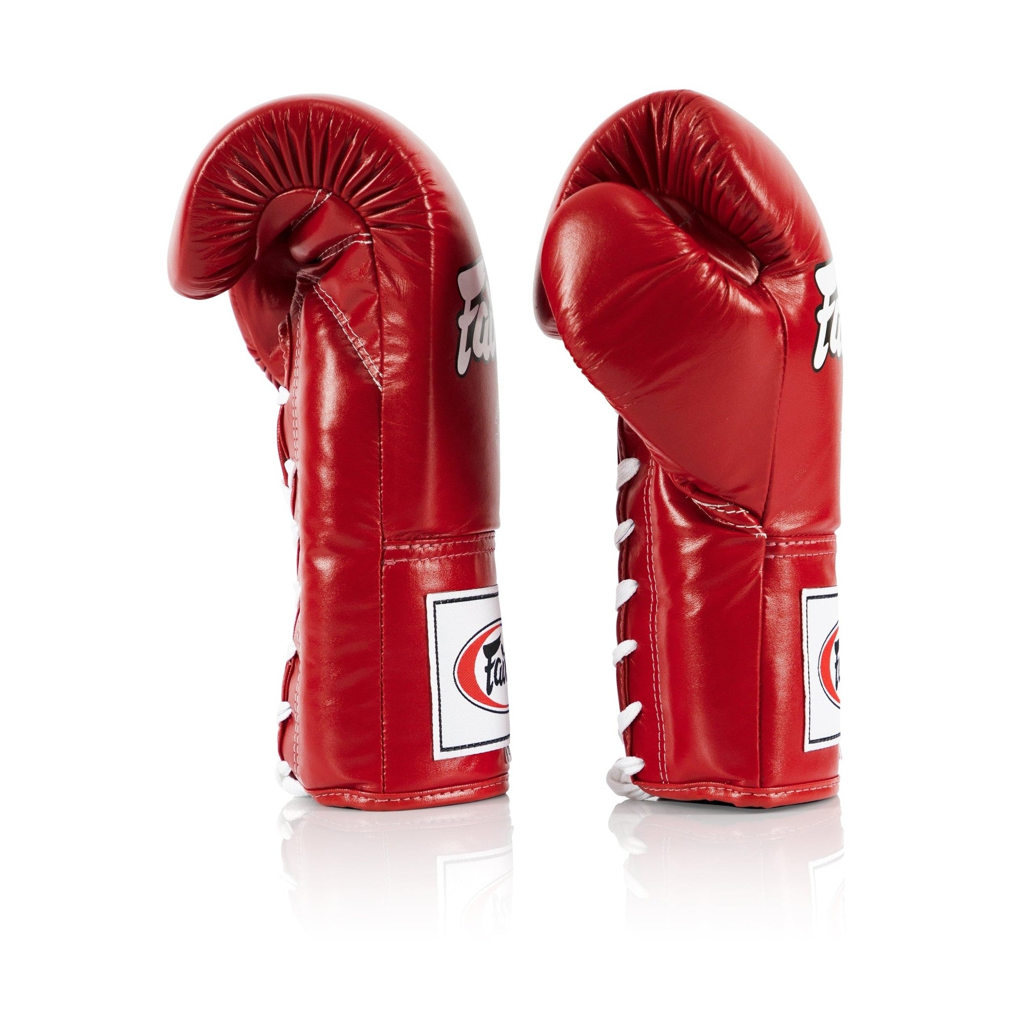 Fairtex Pro Leather Laced Competition Gloves - Locked Thumb for Muay Thai and Boxing - Fairtex Store