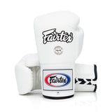 Fairtex Pro Leather Laced Competition Gloves - Locked Thumb for Muay Thai and Boxing - Fairtex Store