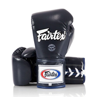Fairtex Pro Leather Laced Competition Gloves - Locked Thumb for Muay Thai and Boxing - Fairtex Store