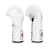 Fairtex Pro Leather Laced Competition Gloves - Locked Thumb for Muay Thai and Boxing - Fairtex Store