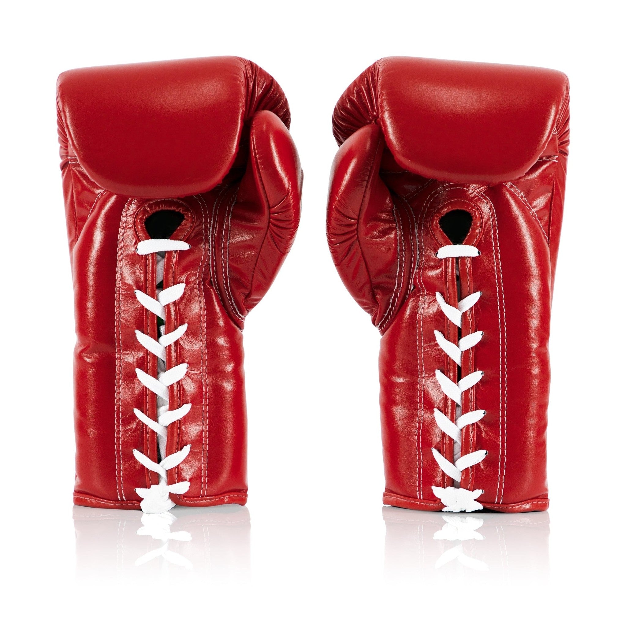 Fairtex Pro Leather Laced Competition Gloves - Locked Thumb for Muay Thai and Boxing - Fairtex Store