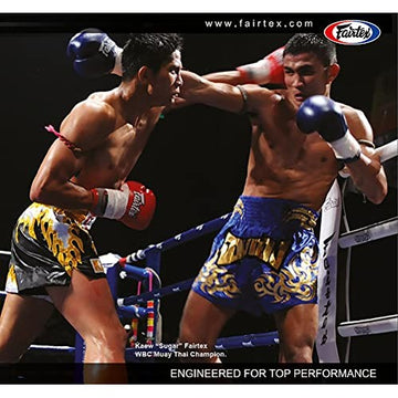 Fairtex Pro Leather Laced Competition Gloves - Locked Thumb for Muay Thai and Boxing - Fairtex Store