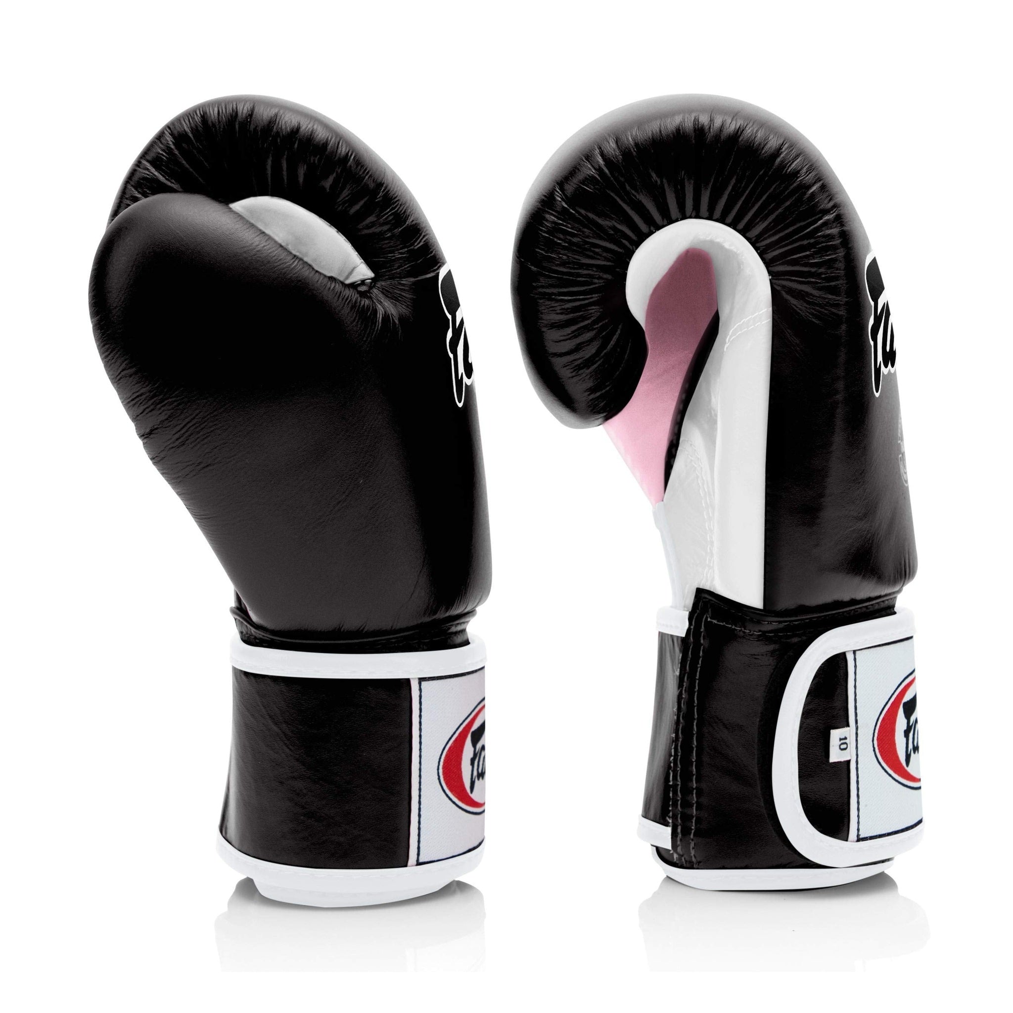 Fairtex BGV1 Black/White/Pink Muay Thai Boxing Training Sparring Glove