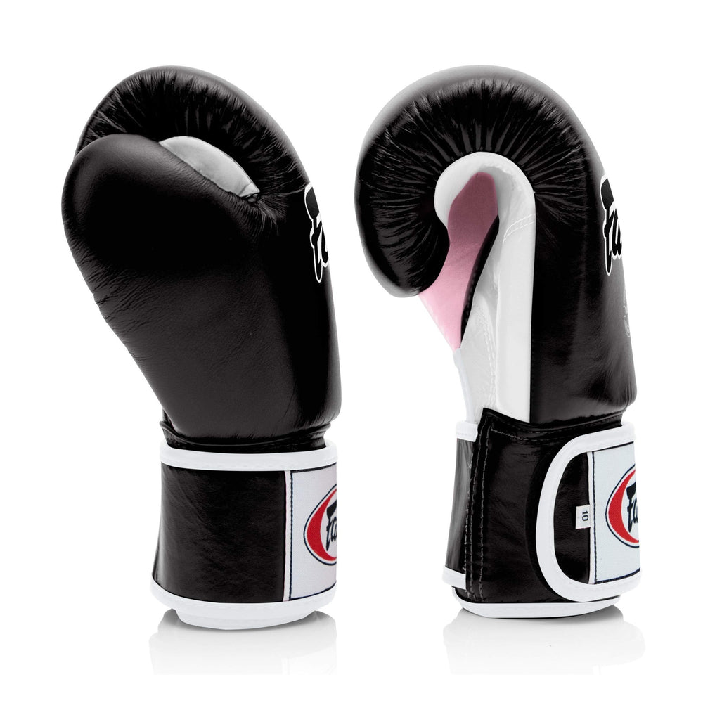 Fairtex BGV1 Black/White/Pink Muay Thai Boxing Training Sparring Gloves - Fairtex Store