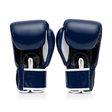 Fairtex BGV1 Blue/Black/White Muay Thai Boxing Training Sparring Gloves - Fairtex Store