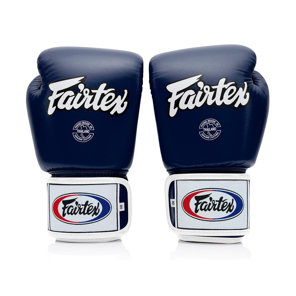 Fairtex BGV1 Blue/Black/White Muay Thai Boxing Training Sparring Gloves - Fairtex Store