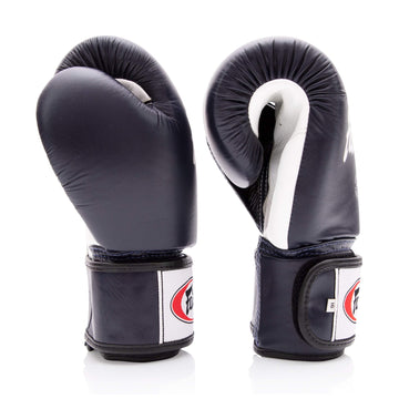 Fairtex BGV1 Blue/White/Black Muay Thai Boxing Training Sparring Gloves - Fairtex Store