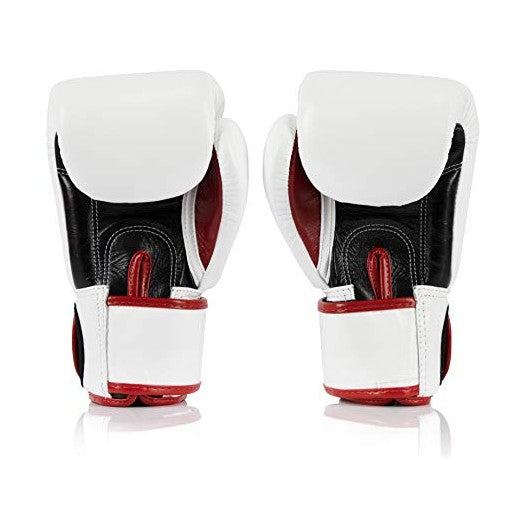 Fairtex BGV1 White/Black/Red Muay Thai Boxing Glove - Fairtex Store