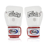 Fairtex BGV1 White/Black/Red Muay Thai Boxing Glove - Fairtex Store