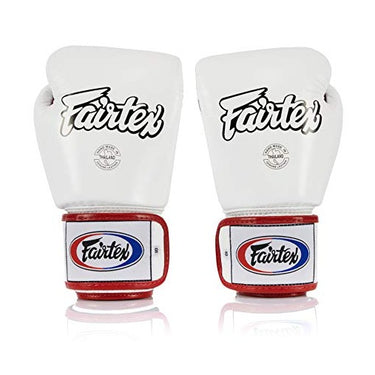 Fairtex BGV1 White/Black/Red Muay Thai Boxing Glove - Fairtex Store