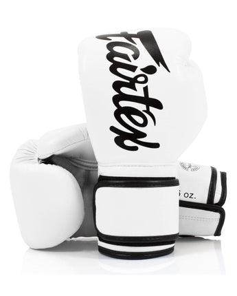 Fairtex BGV14 White Muay Thai Boxing Glove - Fairtex Store