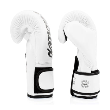 Fairtex BGV14 White Muay Thai Boxing Glove - Fairtex Store