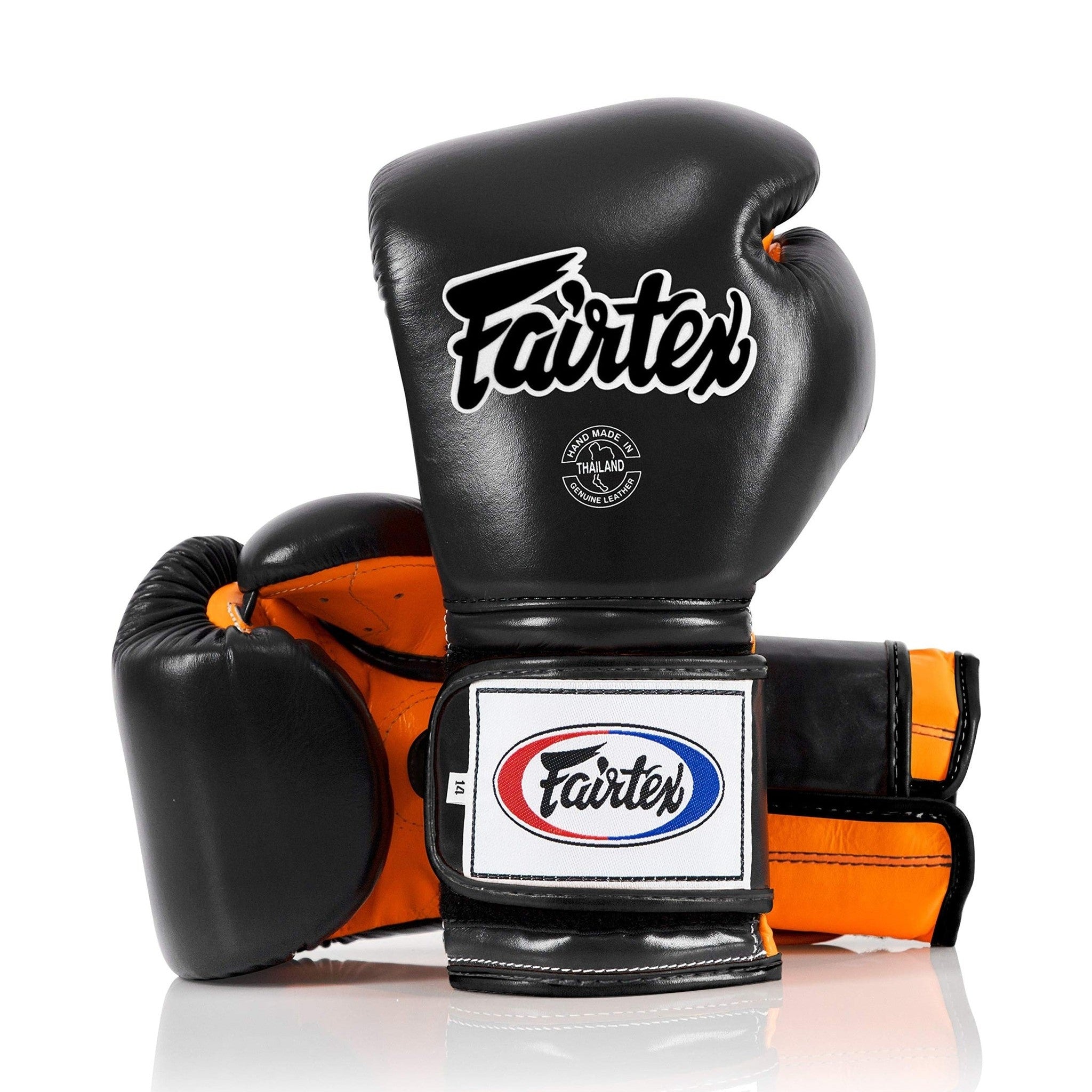 Fairtex BGV9 Black Orange Muay Thai Boxing Glove - Fairtex Store