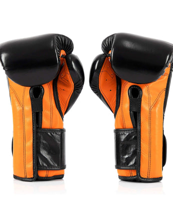 Fairtex BGV9 Black Orange Muay Thai Boxing Glove - Fairtex Store