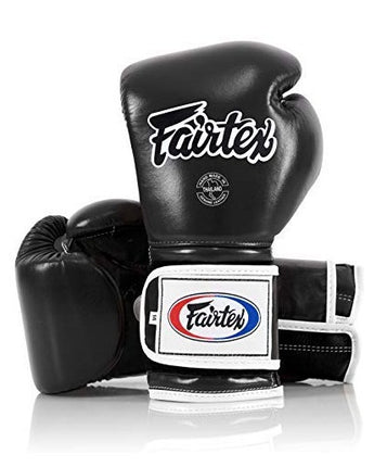 Fairtex BGV9 Black White Muay Thai Boxing Glove - Fairtex Store