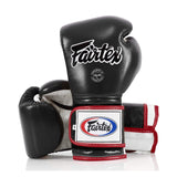 Fairtex BGV9 Black/White/Red Muay Thai Boxing Glove - Fairtex Store