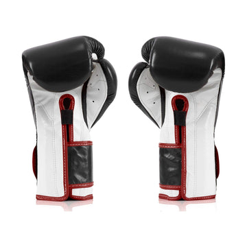 Fairtex BGV9 Black/White/Red Muay Thai Boxing Glove - Fairtex Store