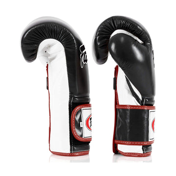 Fairtex BGV9 Black/White/Red Muay Thai Boxing Glove - Fairtex Store
