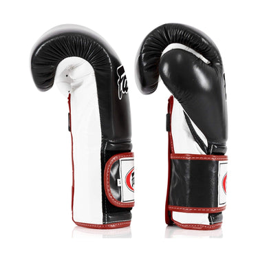Fairtex BGV9 Black/White/Red Muay Thai Boxing Glove - Fairtex Store