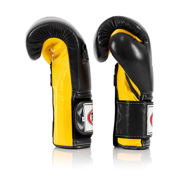 Fairtex BGV9 Black Yellow Muay Thai Boxing Glove - Fairtex Store