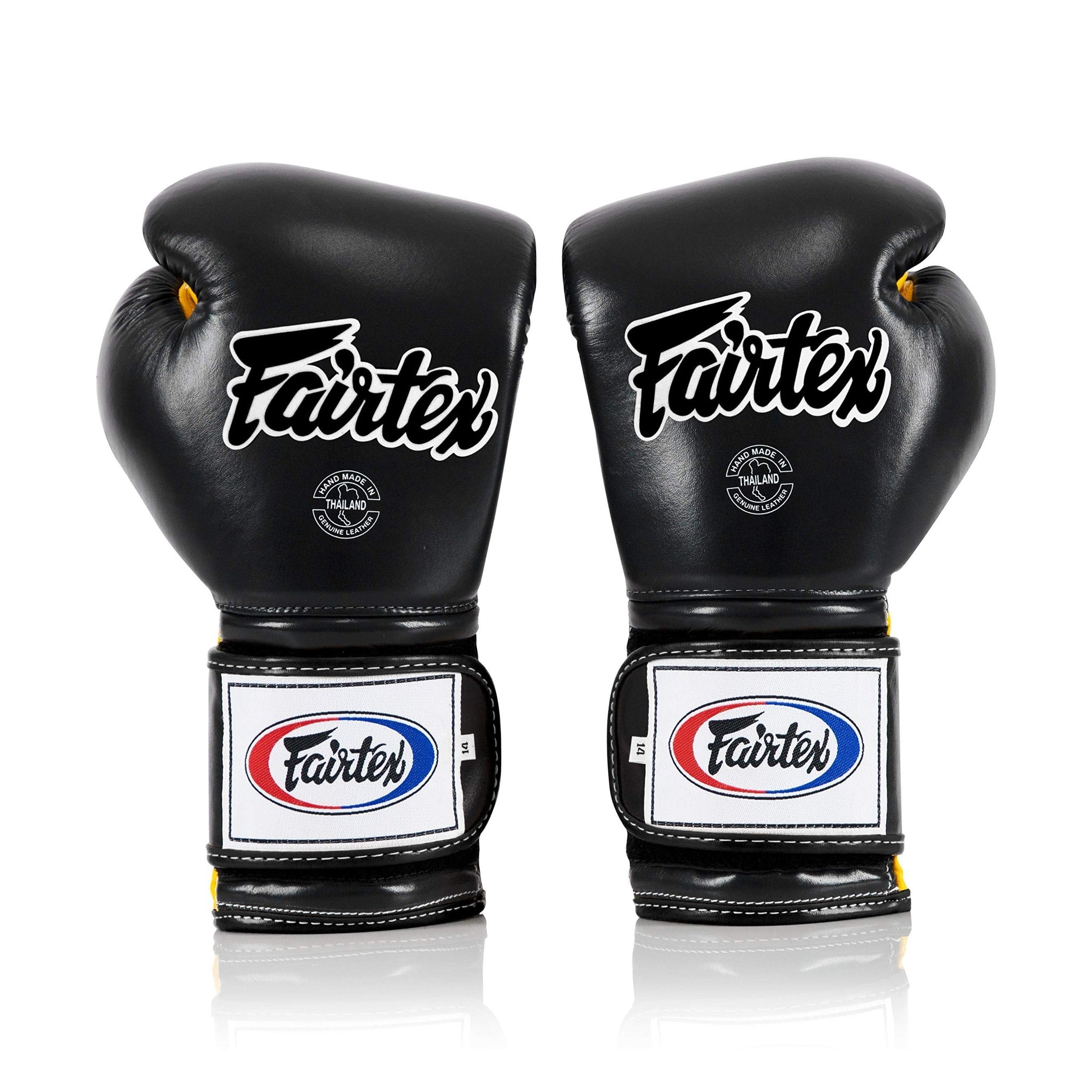 Fairtex BGV9 Black Yellow Muay Thai Boxing Glove - Fairtex Store