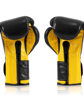 Fairtex BGV9 Black Yellow Muay Thai Boxing Glove - Fairtex Store