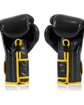 Fairtex BGV9 Black Yellow Muay Thai Boxing Glove - Fairtex Store