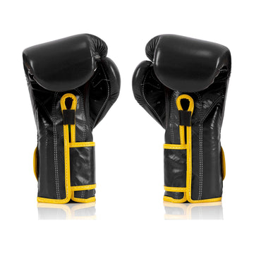 Fairtex BGV9 Black Yellow Muay Thai Boxing Glove - Fairtex Store