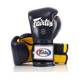 Fairtex BGV9 Blue Yellow Blue Muay Thai Boxing Glove - Fairtex Store