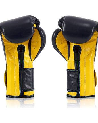 Fairtex BGV9 Blue Yellow Blue Muay Thai Boxing Glove - Fairtex Store