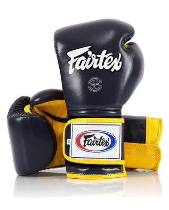 Fairtex BGV9 Blue Yellow Muay Thai Boxing Glove - Fairtex Store