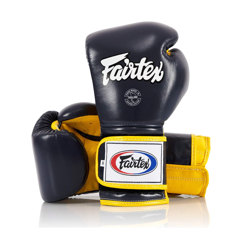 Fairtex BGV9 Blue Yellow Muay Thai Boxing Glove - Fairtex Store