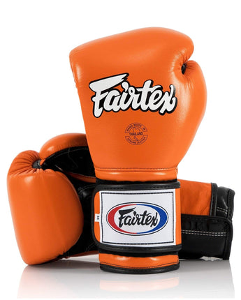 Fairtex BGV9 Orange Black Muay Thai Boxing Glove - Fairtex Store