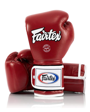 Fairtex BGV9 Red White Muay Thai Boxing Glove - Fairtex Store
