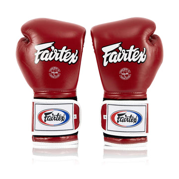 Fairtex BGV9 Red White Muay Thai Boxing Glove - Fairtex Store