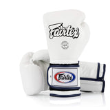 Fairtex BGV9 White Blue Muay Thai Boxing Glove - Fairtex Store