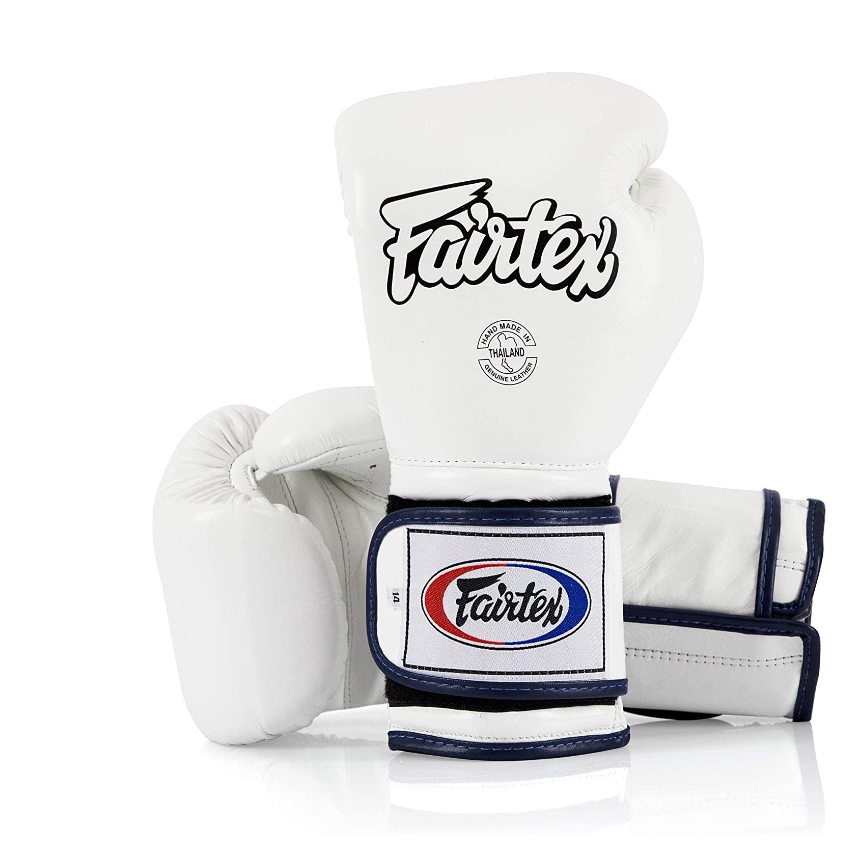 Fairtex BGV9 White Blue Muay Thai Boxing Glove - Fairtex Store