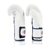 Fairtex BGV9 White Blue Muay Thai Boxing Glove - Fairtex Store