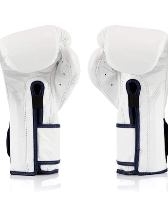 Fairtex BGV9 White Blue Muay Thai Boxing Glove - Fairtex Store