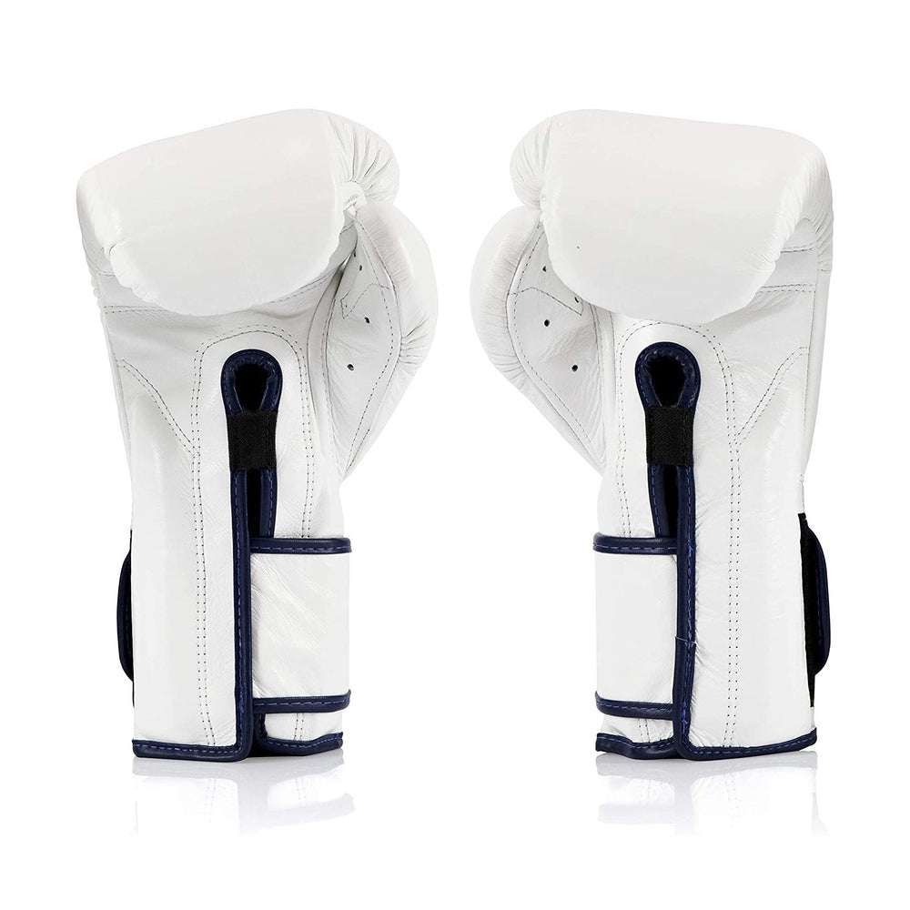 Fairtex BGV9 White Blue Muay Thai Boxing Glove - Fairtex Store