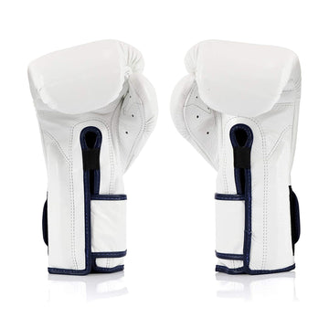 Fairtex BGV9 White Blue Muay Thai Boxing Glove - Fairtex Store