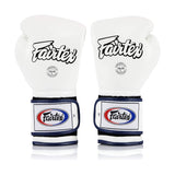 Fairtex BGV9 White Blue Muay Thai Boxing Glove - Fairtex Store