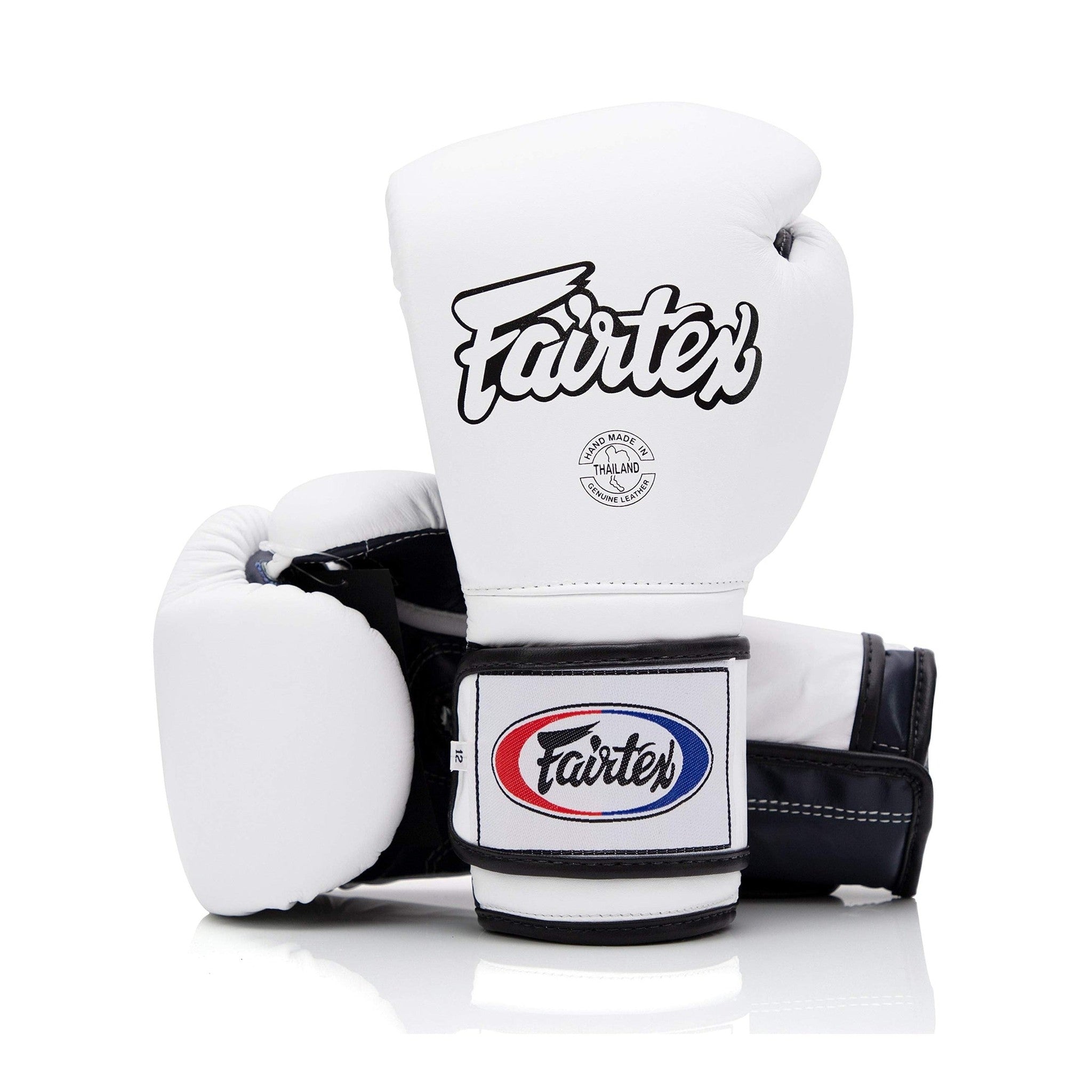 Fairtex BGV9 White Blue Palm Muay Thai Boxing Glove - Fairtex Store
